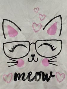 Cute Cat Graphic T-Shirt crop