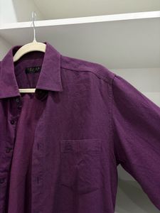 Self Design purple Shirt