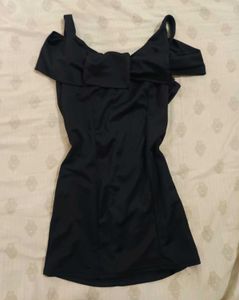 Chic Black One-Piece Mini Dress