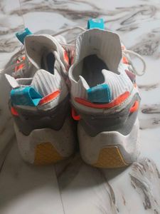 Stylish White &amp; Grey Sneakers
