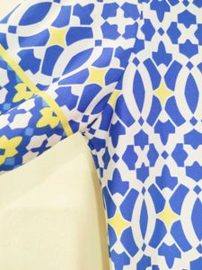 Blue Geometric Print Dress/Kurta
