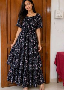 Floral Tiered Maxi Dress