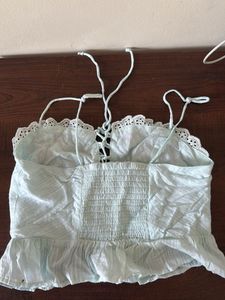 Cute Lace Trim Cami Top