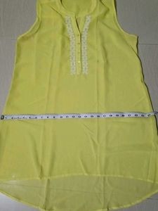 Yellow Sleeveless Top