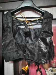 Glossy Organza Saree with blouse