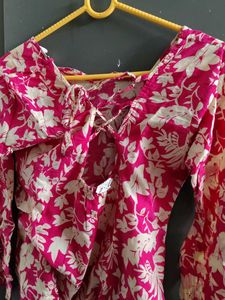 Vibrant Floral Print Kurta