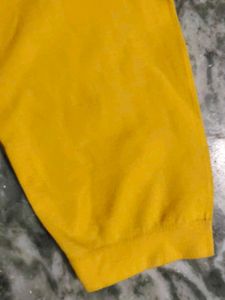 Girls Yellow Stretchable Pent