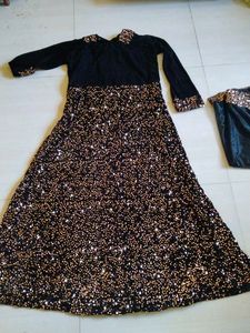 Elegant Sequin Ethnic Gown