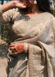 Elegant Embroidered Saree