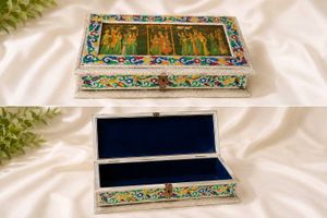 Decorative Hand-Painted Trinket Box