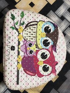 Pink Makeup Train Case with Mirror