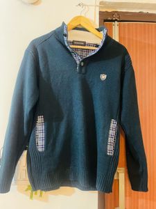 Men's Blue Pullover Sweater