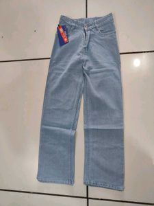Ice Blue Straight Jeans