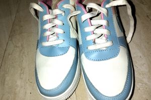 Blue & White Fashion Shoes