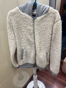 Forever 21 Cozy Teddy Fleece Hoodie Jacket