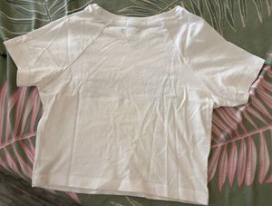 BONKERS CORNER white crop top