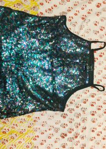 Sparkling Sequin Halter Top
