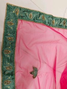 Beautiful Lehenga With Net Odhani