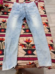 Stylish Light Wash Denim Jeans