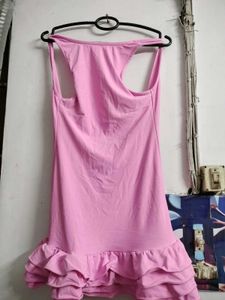 Cute Pink Ruffle Dress
