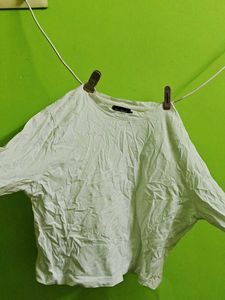Cream Relaxed Fit Long Sleeve Top