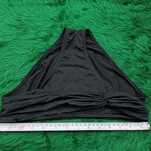 Elegant Black🎁🆕 Ruched Bikini Bottom