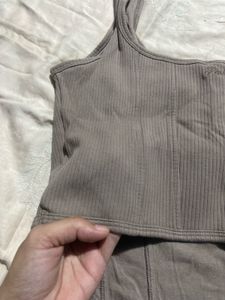 Ribbed Corset Tank Top