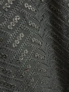 Men's Black Embellished Kurta