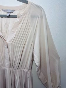 Elegant Pleated Midi Dress