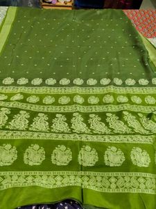Beautiful Green Silk Saree