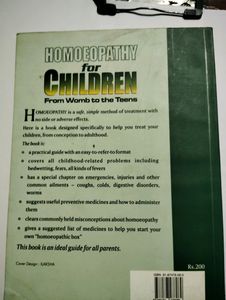 Homeopathy For Children Book Doctors Reference