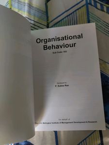 Organisational Behaviour Welingkar Book Never Used