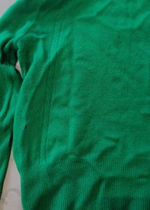 Green Turtleneck Sweater