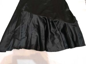 Elegant Black Ruffled Midi Dress