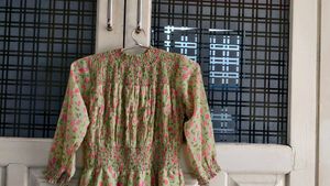 Floral Smocked Waist Dress