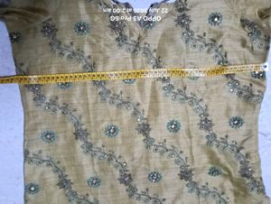 Embroidered V-Neck 3xl suit set