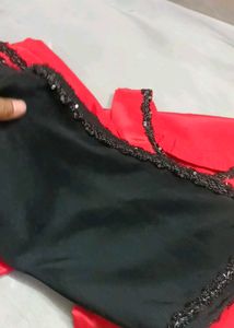 Stunning Red &amp; Black Lehenga Choli