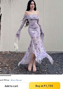 Butterfly Print Mesh Dress
