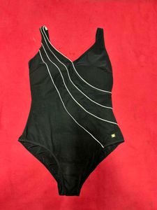 Black Designer One Piece Swimsuit