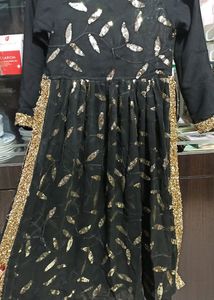 Nyra party wear Black &amp; Gold Embellished Dress