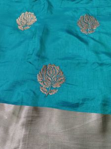 elegant sea green saree