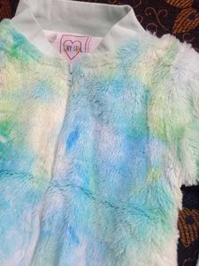 Cute Furry Tie-Dye Jacket
