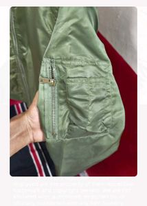 Men's Olive Green Bomber Jacket
