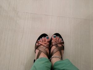 Sandle With Boat Heels