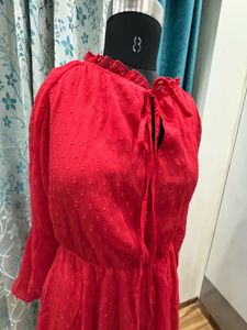 Red Frill Dress