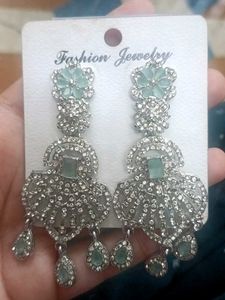 Elegant Dangle Earrings with Crystals