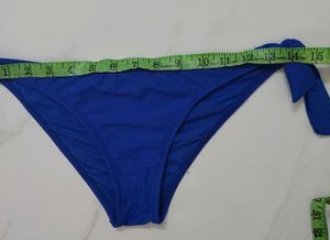 Vibrant Blue Tie-Side Bikini Bottoms