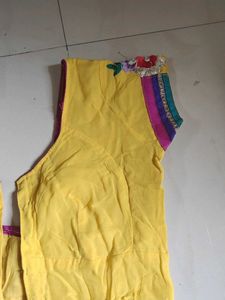 Vibrant Yellow Embellished Blouse