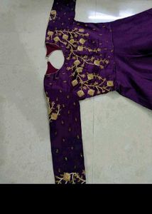 Elegant Purple Anarkali Dress