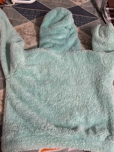 Fuzzy Mint Green Hoodie